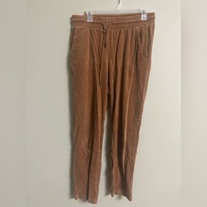 Ugg Size Medium Averey Cotton Drawstring Corduroy Tapered Lounge Pants Comfy
